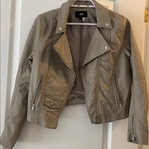 Faux leather jacket